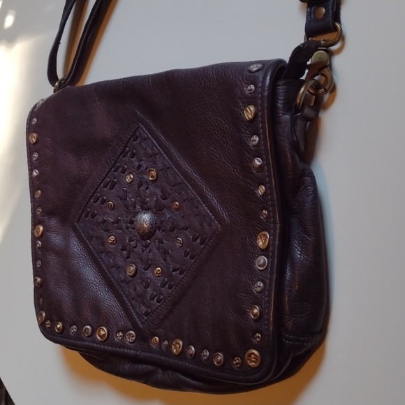 NWT OLD TREND Lone Road Black Leather Bag RARE SOLD OUT htf - Picture 9 of 16